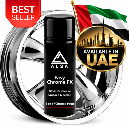 Genuine Alsa Easy Chrome FX  - True Mirror Finish - Scratch Resistant with No Topcoat Needed Guaranteed