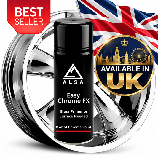 Genuine Alsa Easy Chrome FX 8 oz- True Mirror Finish - Scratch Resistant with No Topcoat Needed Guaranteed