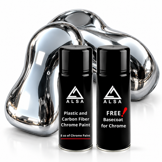 Genuine Alsa Easy Chrome FX – Chrome Paint for Plastic & Carbon Fiber – Mirror Chrome Finish – Covers Up to 25 Sq. Ft