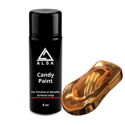 Genuine Alsa Candy Paint – Translucent Candy Tint Spray Paint for Chrome & Metallic Finishes – Color Your Chrome – 8 oz Aerosol Can