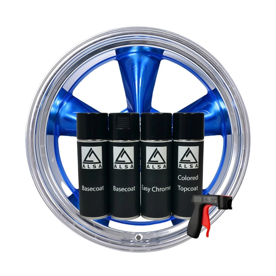 Genuine Alsa Colored Chrome Paint Kit - Spray Can Kit (30 sq ft of chrome)